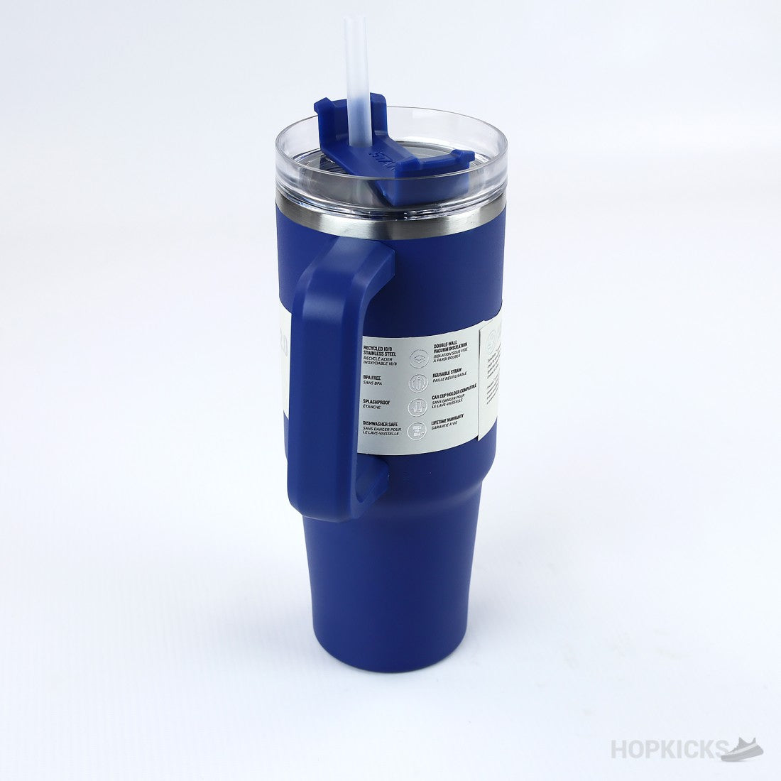 New Stanley Stainless Steel Insulated Tumbler with Lid and Straw - Blue