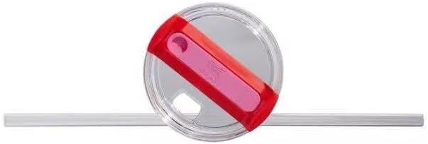 Double Wall Stainless Steel Insulated Tumbler With Straw - Red