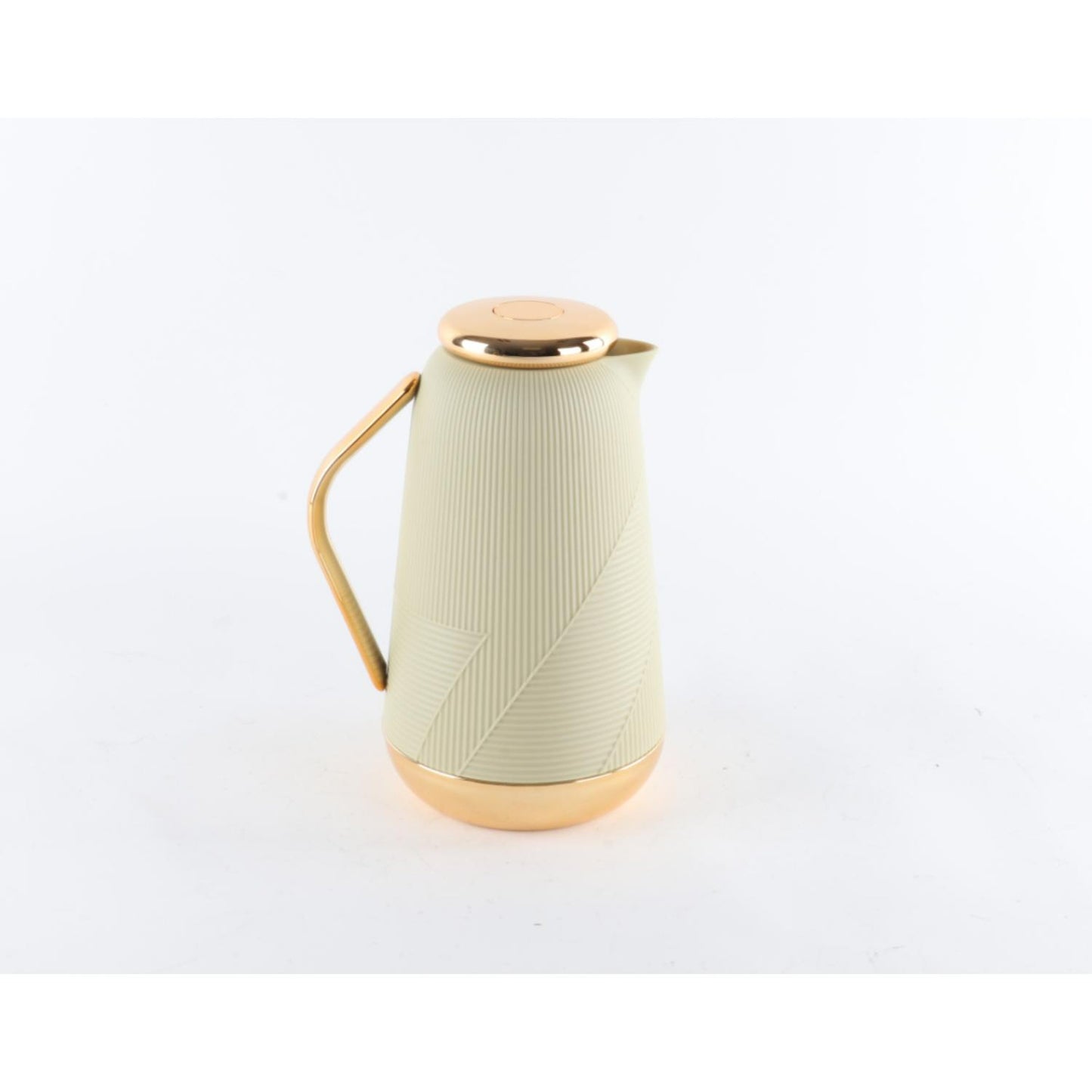 Elegant Insulated Thermos Flask modern Design with Golden Handle