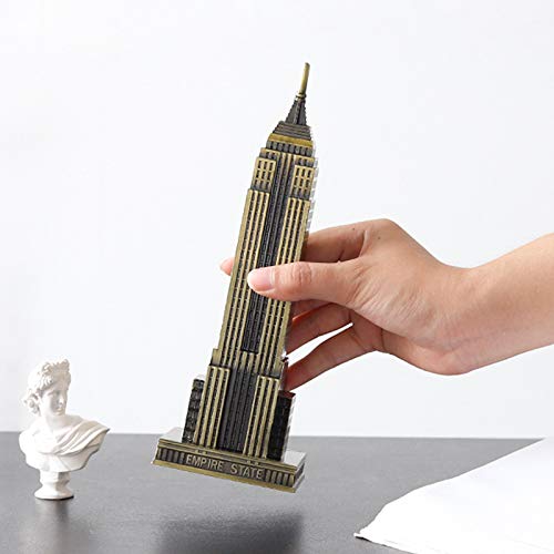 Iconic Metal New York City World Building Statue