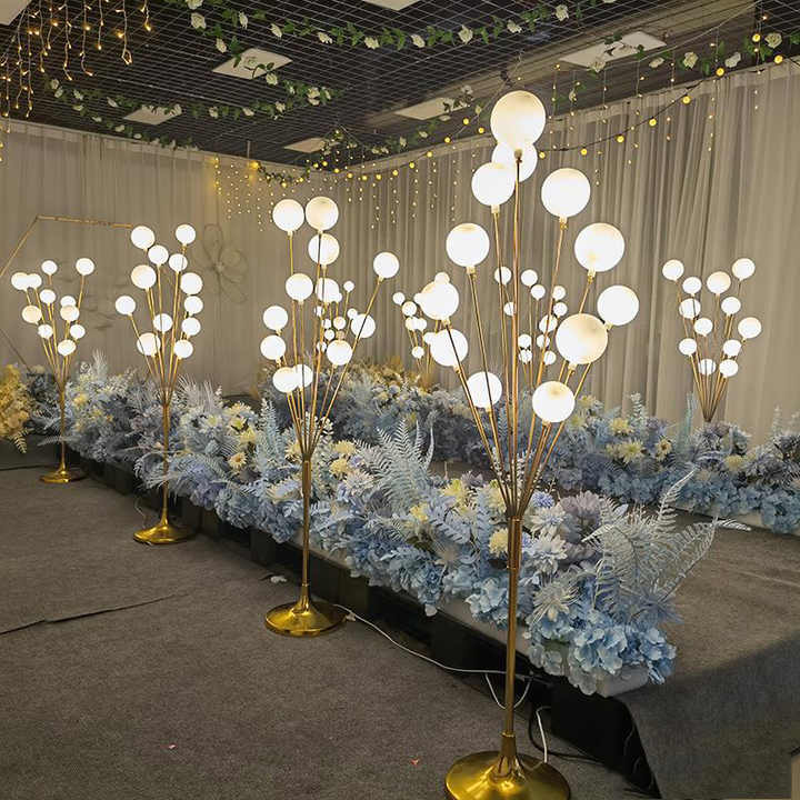 Luxury Balls Design Large Metal Gold Floor Lamp
