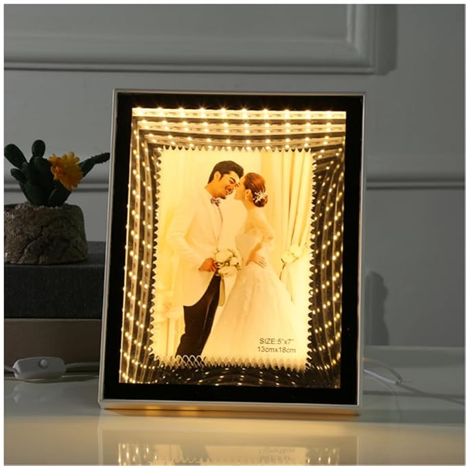 Square Shape Magic Photo Frame With LED Lights