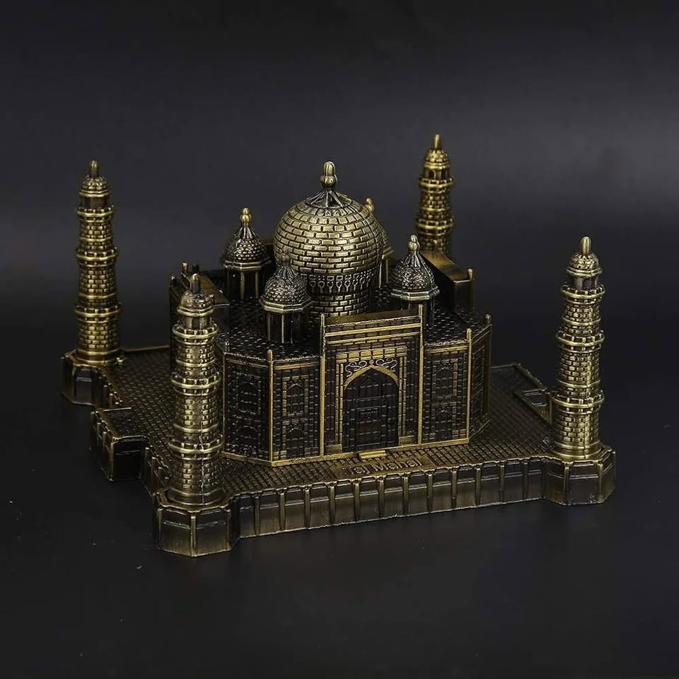 Metal Craft Indian Famous Building Taj Mahal Model