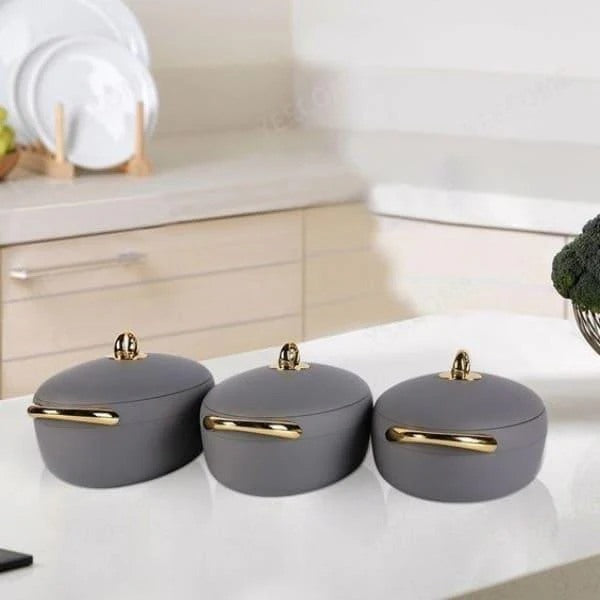Japanese Style 3Pcs Insulated Serving Food Warmer