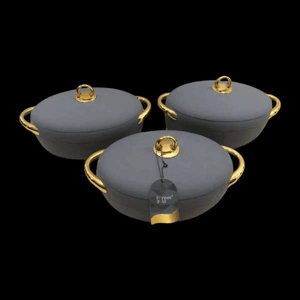 Japanese Style 3Pcs Insulated Serving Food Warmer