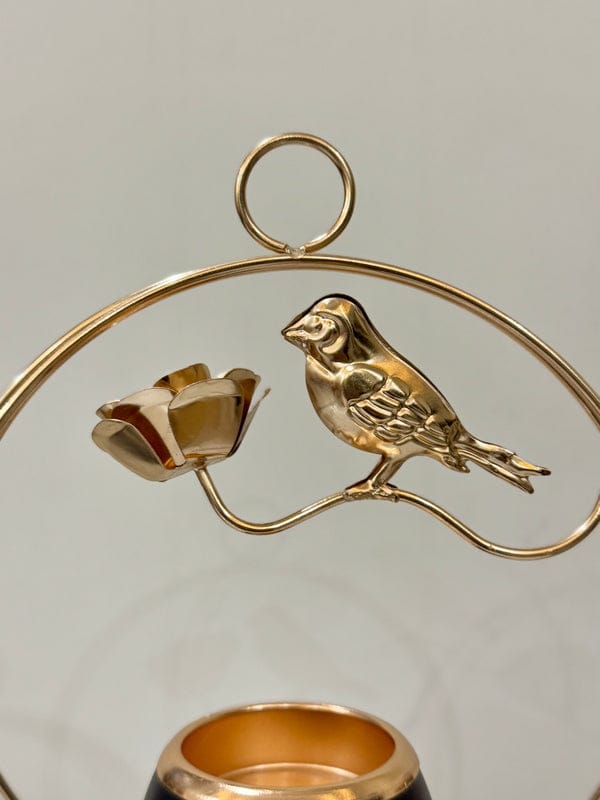 Metal Hanging Candle holder With Sparrow Design