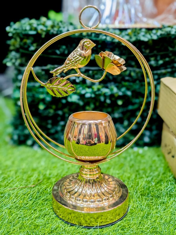 Metal Hanging Candle holder With Sparrow Design