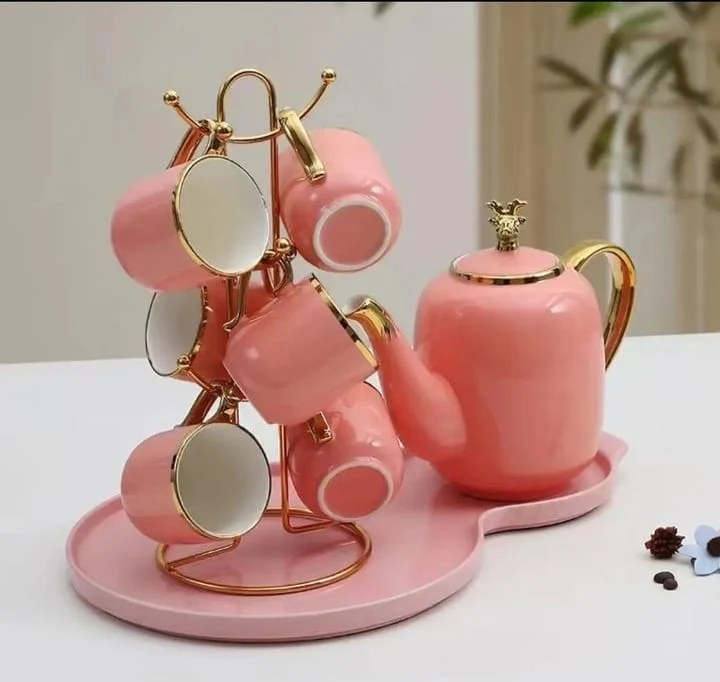 European Style Luxury Ceramic Coffee and Tea Set