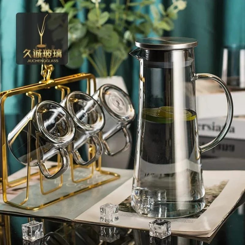 High Borosilicate Heat Resistant Water Pitcher