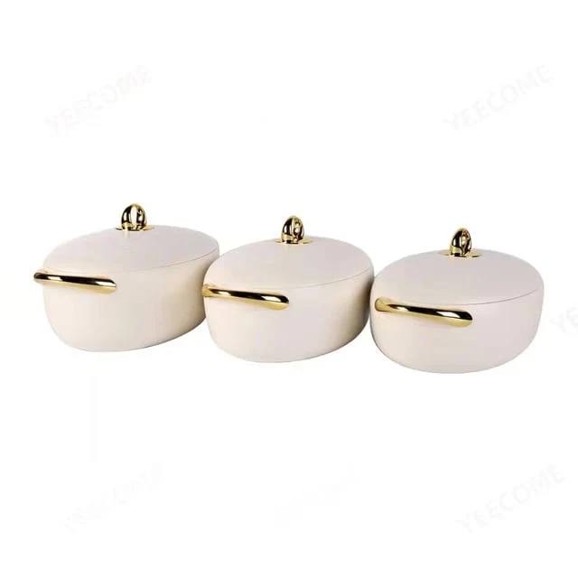 Japanese Style 3Pcs Insulated Serving Food Warmer