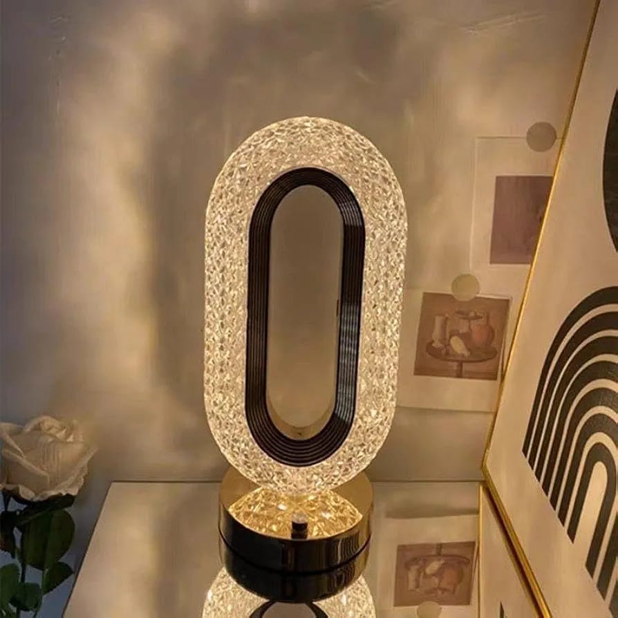 LED Crystal Table Touch Sensor Lamp with 3 Changeable Modes
