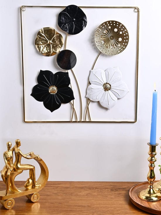 Metal Iron Flower Wall art Motif Frame
