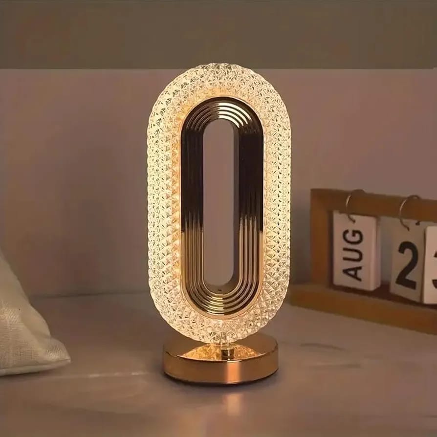 LED Crystal Table Touch Sensor Lamp with 3 Changeable Modes