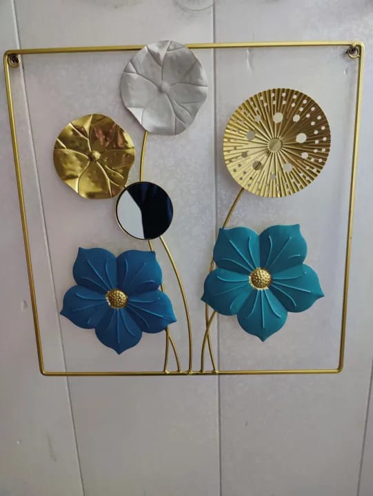Metal Iron Flower Wall art Motif Frame