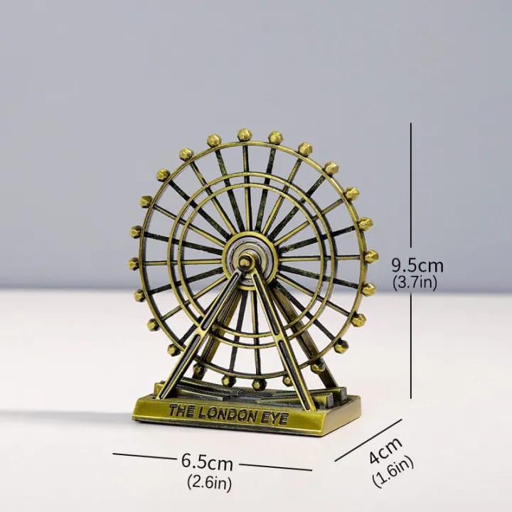 Decorative Metal London Eye Ferris Wheel Model