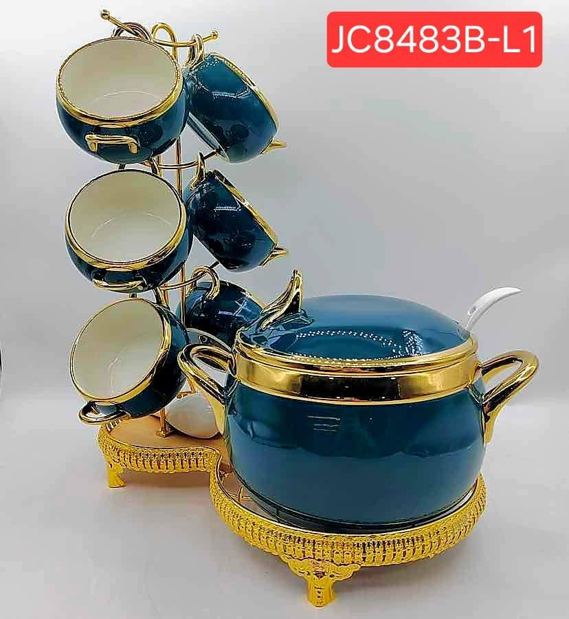 16 Pieces Soup Set with buffet stand
