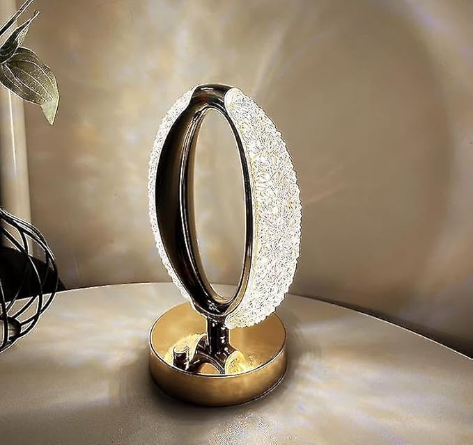 LED Crystal Table Touch Sensor Lamp with 3 Changeable Modes