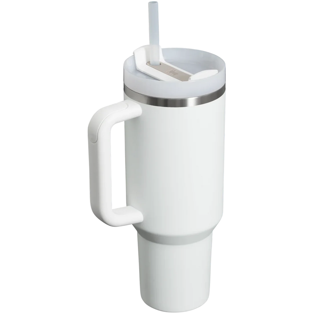 New Stanley Stainless Steel Insulated Tumbler with Lid and Straw - White