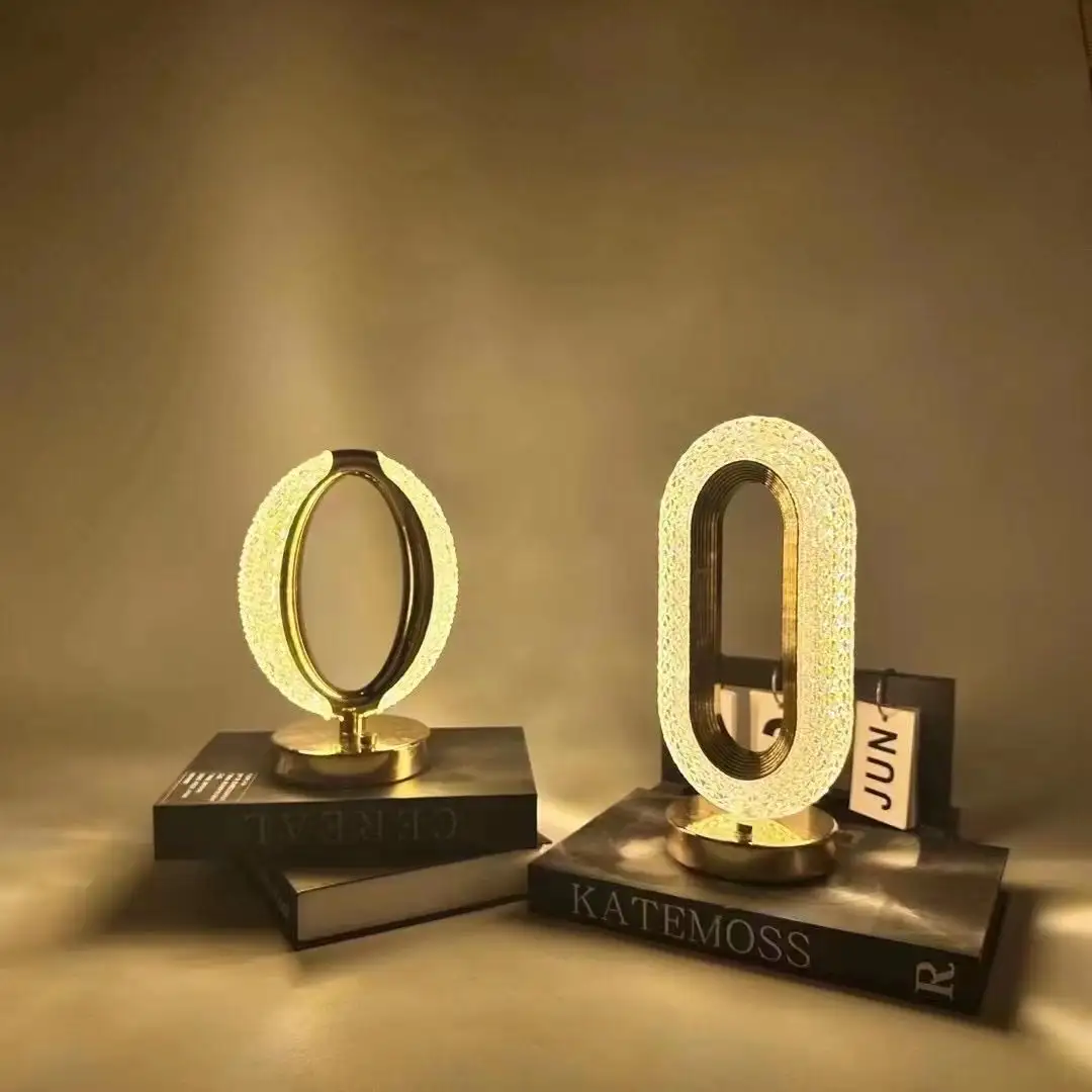 LED Crystal Table Touch Sensor Lamp with 3 Changeable Modes