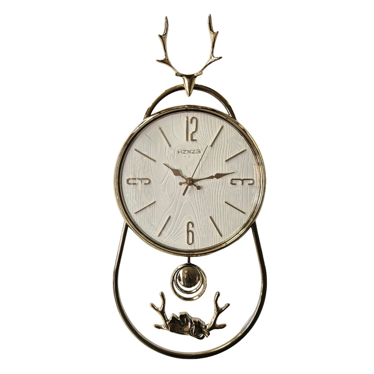 Fancy And Attractive Deer Design Pendulum Wall Clock