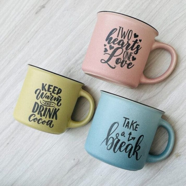New Design Custom Engrave Quotation Mug