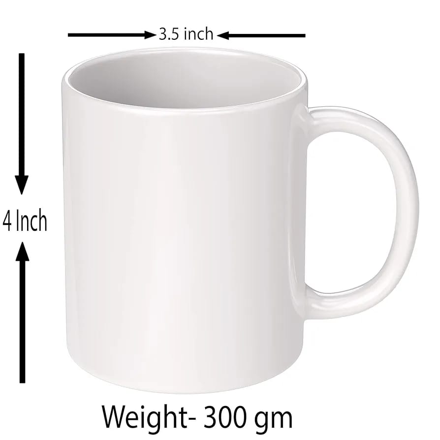 Goodhomes Porcelain Tea/Coffee Mugs with Quotes