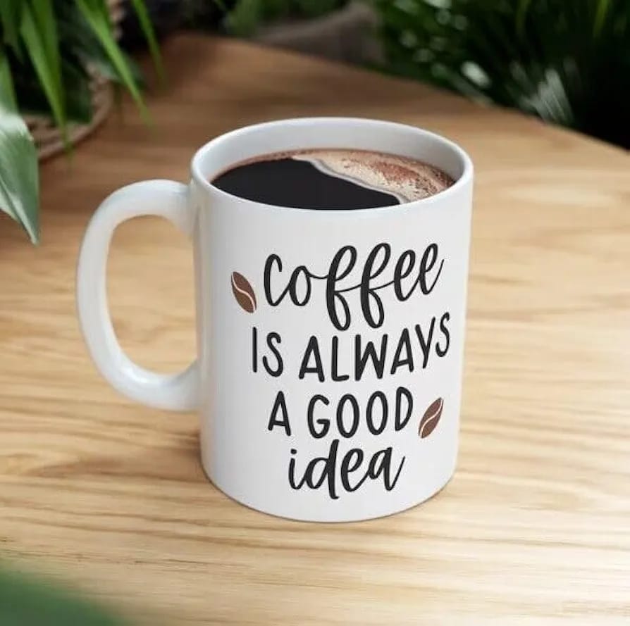 Goodhomes Porcelain Tea/Coffee Mugs with Quotes