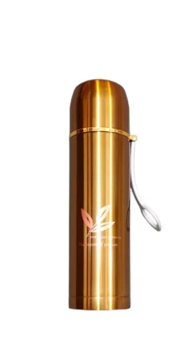 Stainless Steel Leaf Design Water Bottle