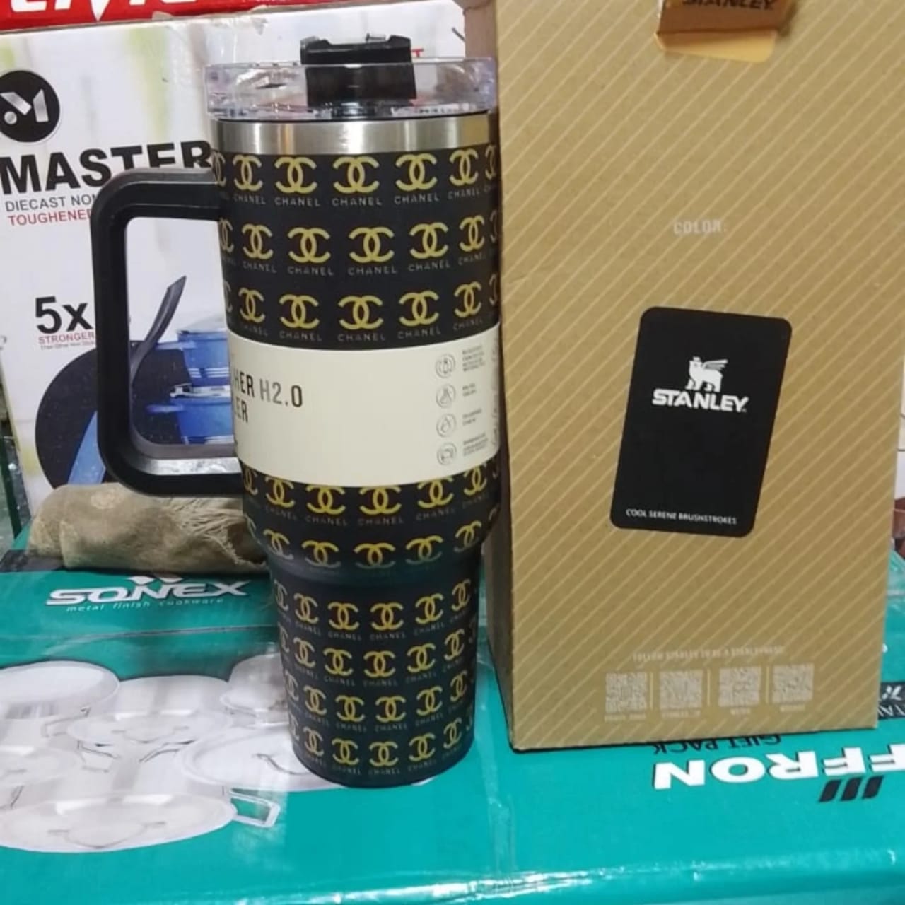 Custom Chanel Engraved Stanley Tumbler