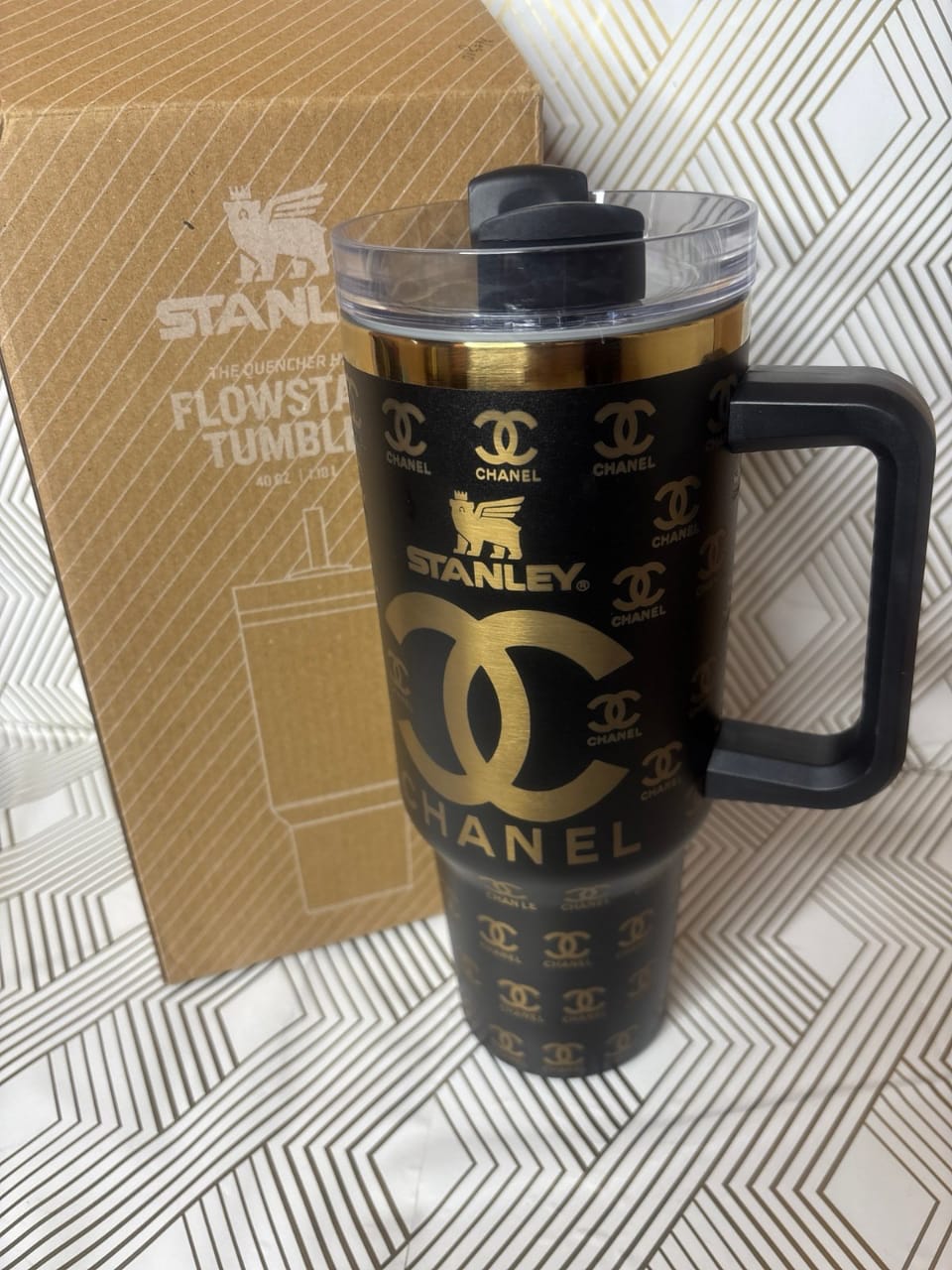 Custom Chanel Engraved Stanley Tumbler