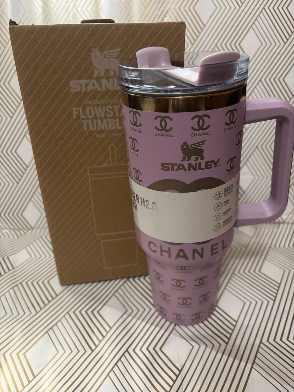 Custom Chanel Engraved Stanley Tumbler
