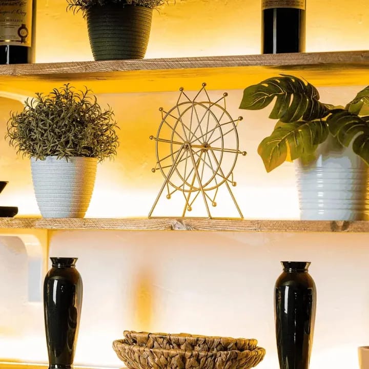 Modern Nordic Round Rotatable Ferris Wheel Ornament