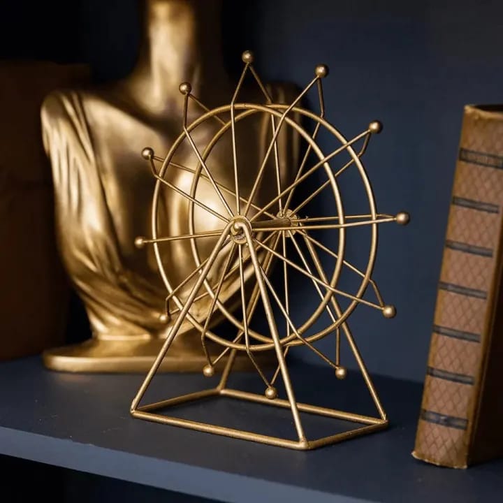 Modern Nordic Round Rotatable Ferris Wheel Ornament