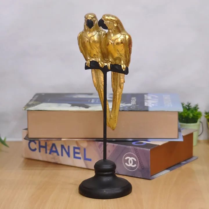 Modern Home Decor Resin Parrots Figurine