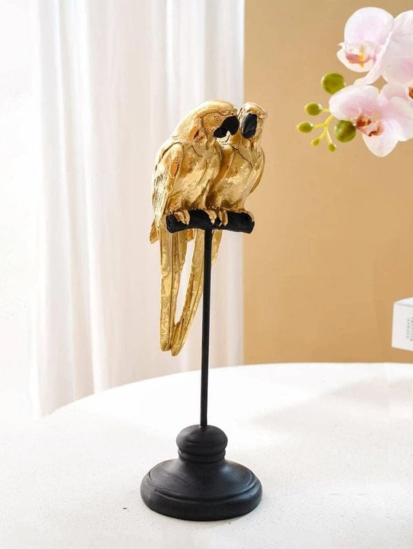 Modern Home Decor Resin Parrots Figurine