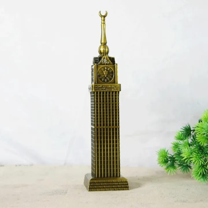 Makkah Clock Tower Metal Model With Clock