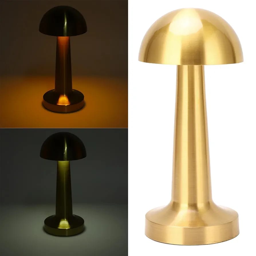 USB Charging Metal Rechargeable Table lamp With 3 Shades