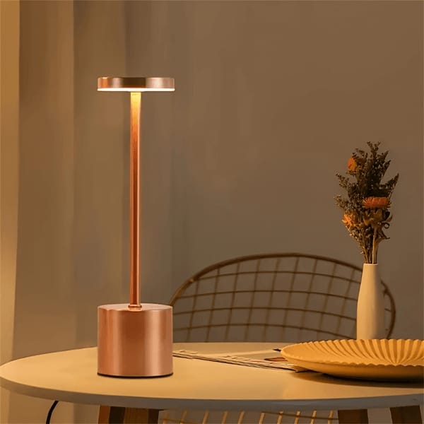Classic Metal Touch Sensor LED Table Lamp Rechargeable Desk Lamp 3 Colors