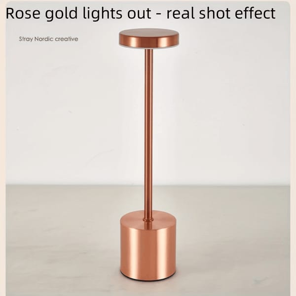 Classic Metal Touch Sensor LED Table Lamp Rechargeable Desk Lamp 3 Colors