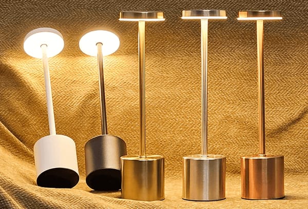 Classic Metal Touch Sensor LED Table Lamp Rechargeable Desk Lamp 3 Colors