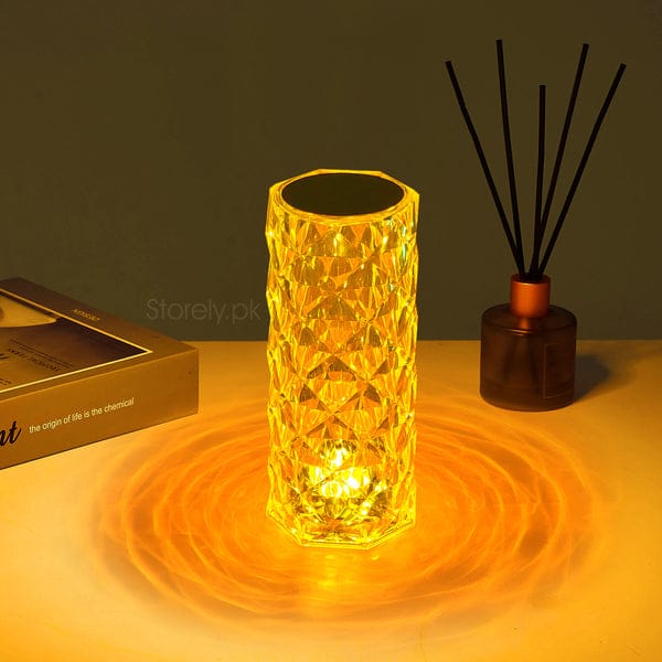 Multicolour Crystal Rechargeable Table Lamp Touch and Remote Control