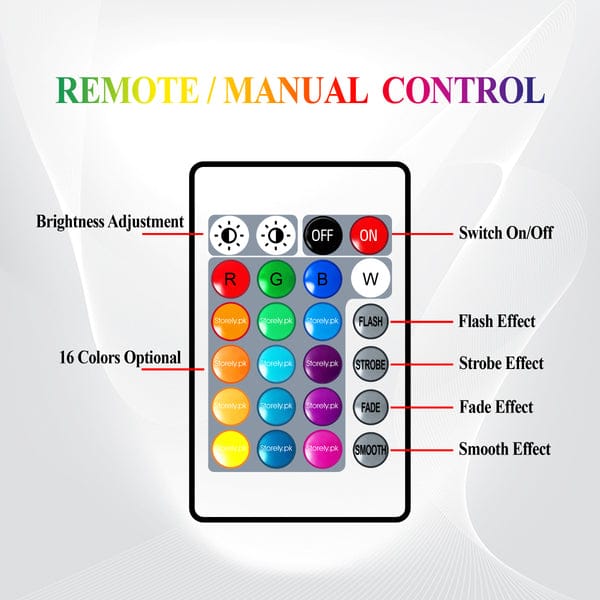 Multicolour Crystal Rechargeable Table Lamp Touch and Remote Control