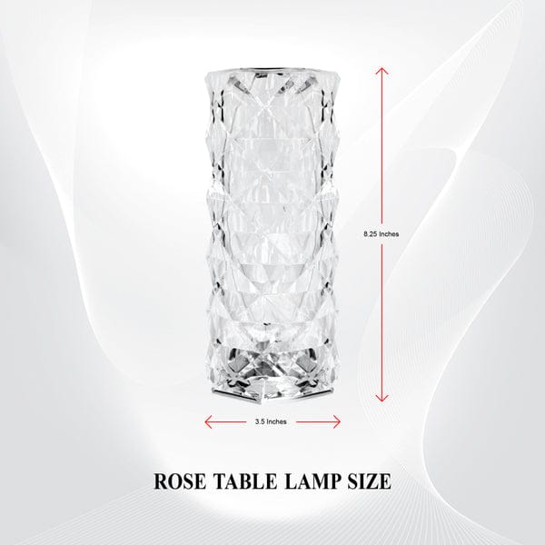 Multicolour Crystal Rechargeable Table Lamp Touch and Remote Control