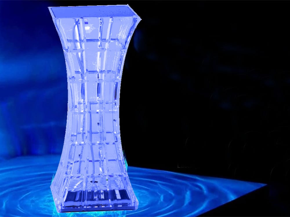 Multicolour Crystal Rechargeable Table Lamp Touch and Remote Control