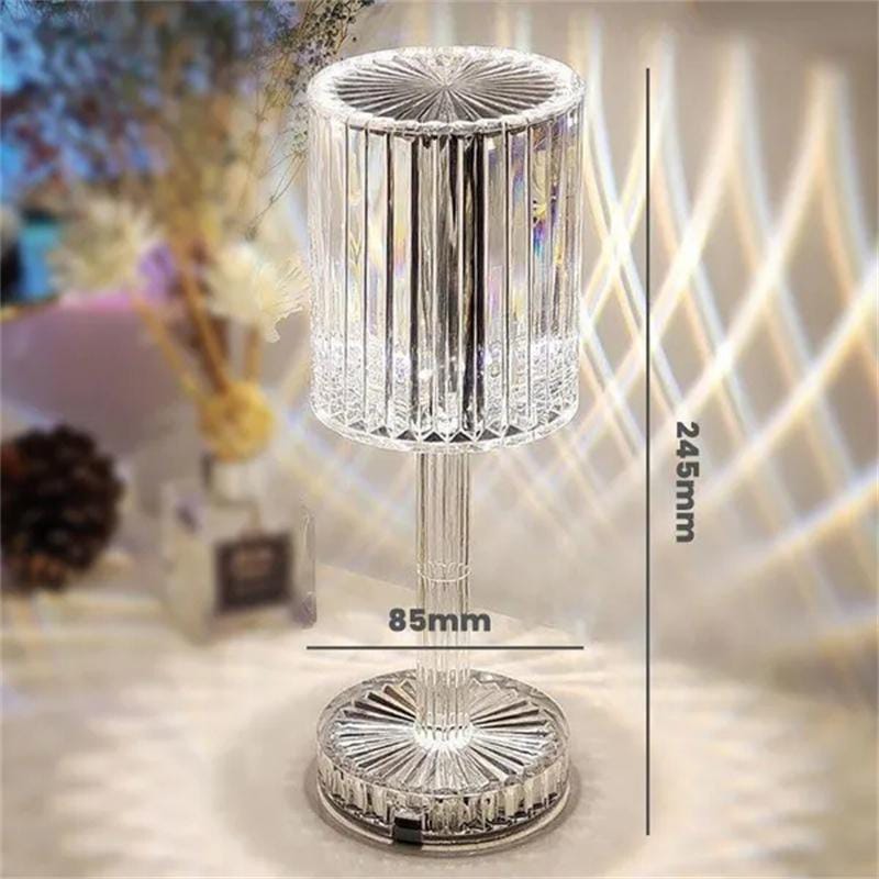 Multicolour Crystal Rechargeable Table Lamp Touch and Remote Control