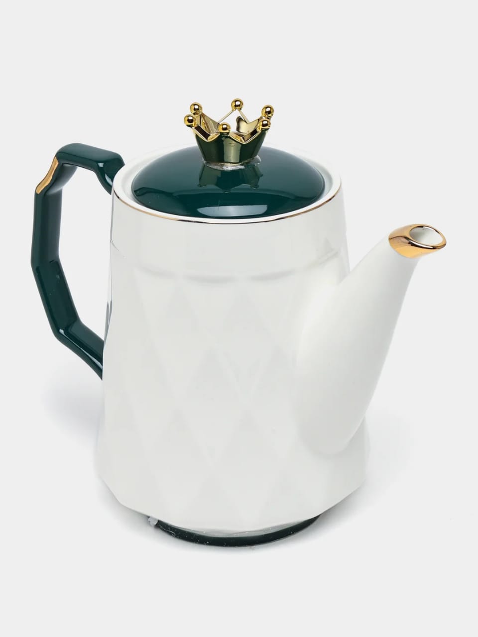 Luxury porcelain turkish ceramic tea set with tray and Crown Lid