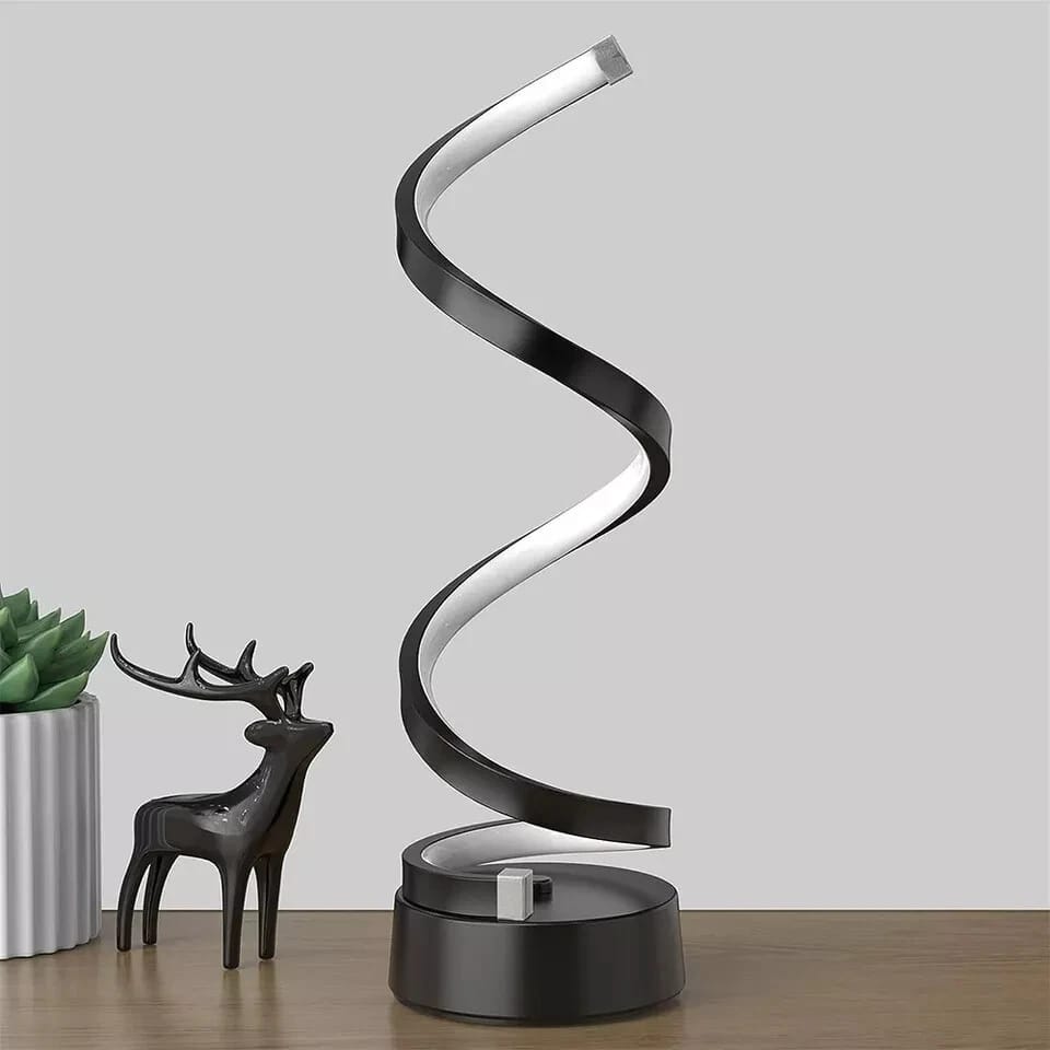 Stylish LED Night Lamp Spiral Line Table Lamp