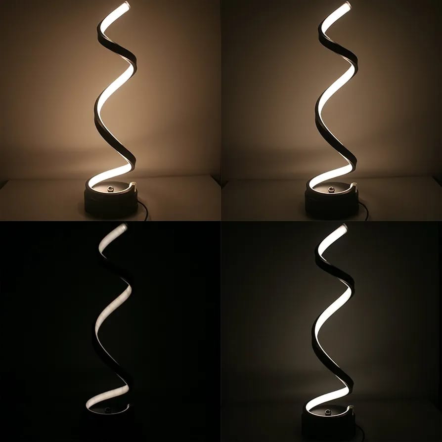 Stylish LED Night Lamp Spiral Line Table Lamp