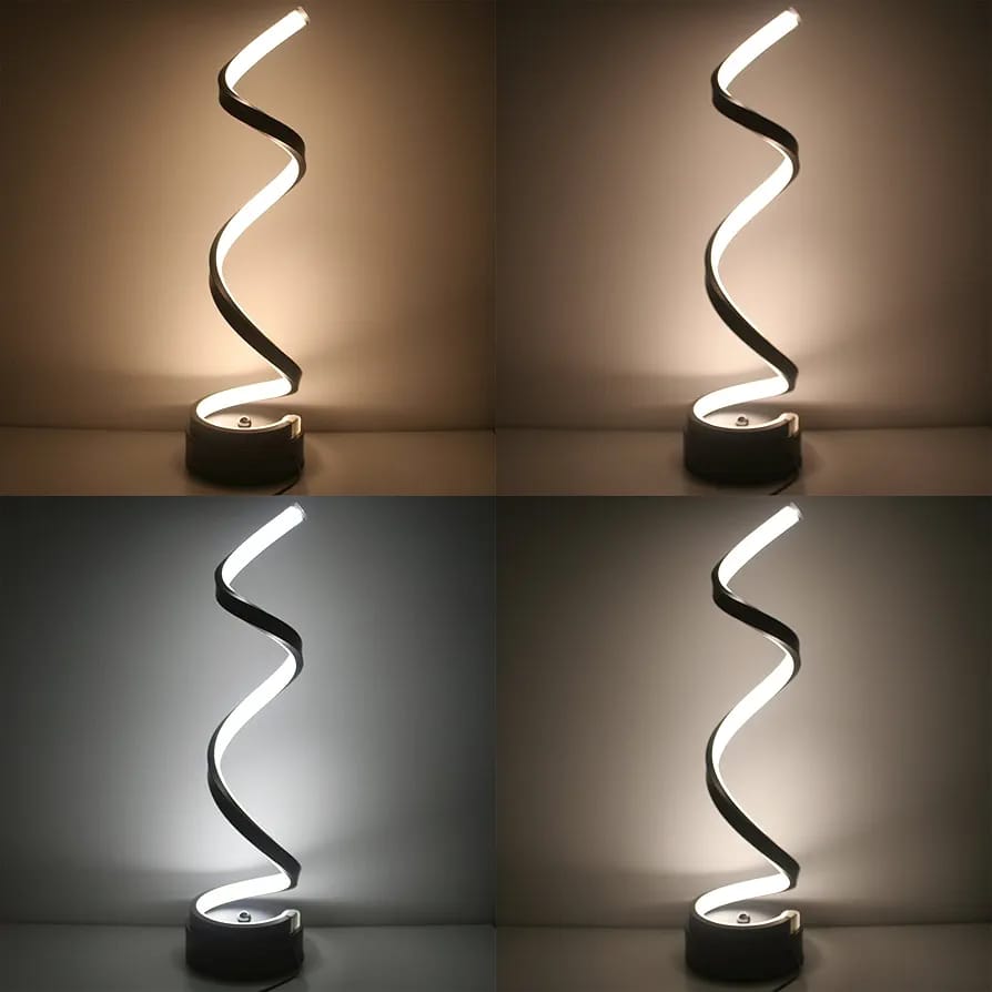 Stylish LED Night Lamp Spiral Line Table Lamp
