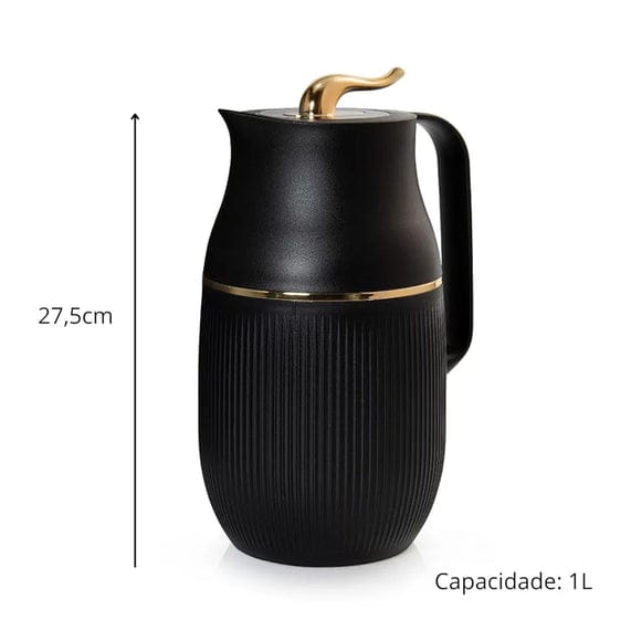 Arabian Style Gold Thermal Coffee Carafe